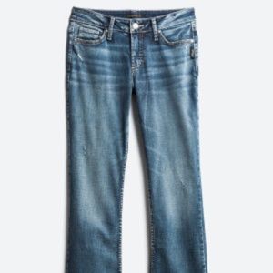 Silver Jeans: Elyse Slim Bootcut Distressed Jean (NWT)